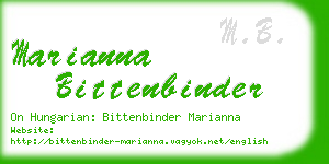 marianna bittenbinder business card